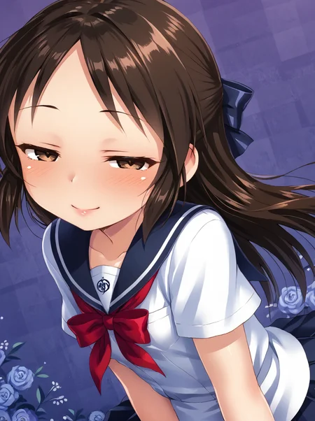 detailed background, shiny skin, posing, rating safe,
<lora:satoukuuki.pony:1>,
satoukuuki, arisu,
dress, school uniform,
half-closed eyes,