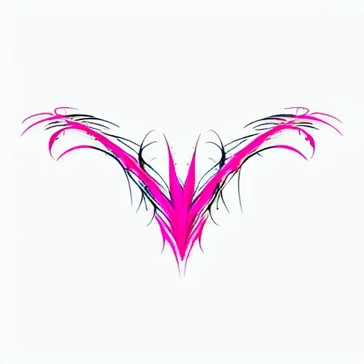 plane design, shadow, heart, abstract design, pink details, black details, design for chest
