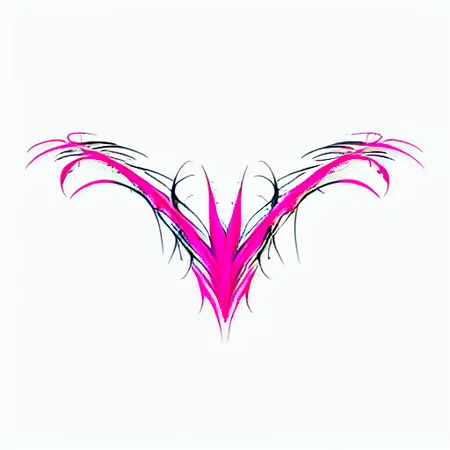 plane design, shadow, heart, abstract design, pink details, black details, design for chest