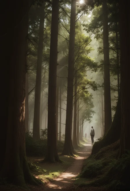 score_9,score_8_up,score_7_up,8k,,ruanyi0715,tree,dappled sunlight,overgrown,<lora:0715 dark forest_v1_pony:1>