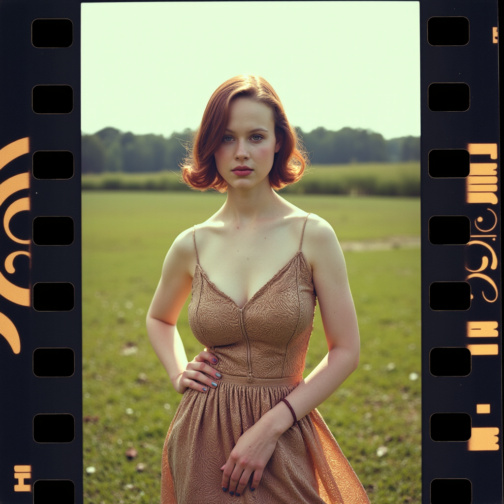 Faded Polaroid Photo, analog film photo gothic style captured with a Leica M6, flash photography enhanced with retro grain, a beautiful young woman wearing a beautiful summer dress in a farm, an old portrait ,posing dynamic, slight smile,  analog photo   <lora:Thorabirchv2x2:1> th0r4b . dark, mysterious, haunting, dramatic, ornate, detailed . faded film, desaturated, 35mm photo, grainy, vignette, vintage, Kodachrome, Lomography, stained, highly detailed, found footage, analog, old faded photo, old polaroid, RAW candid cinema, 16mm, color graded portra 400 film, remarkable color, ultra realistic, textured skin, remarkable detailed pupils, realistic dull skin noise, visible skin detail, skin fuzz, dry skin, shot with cinematic camera