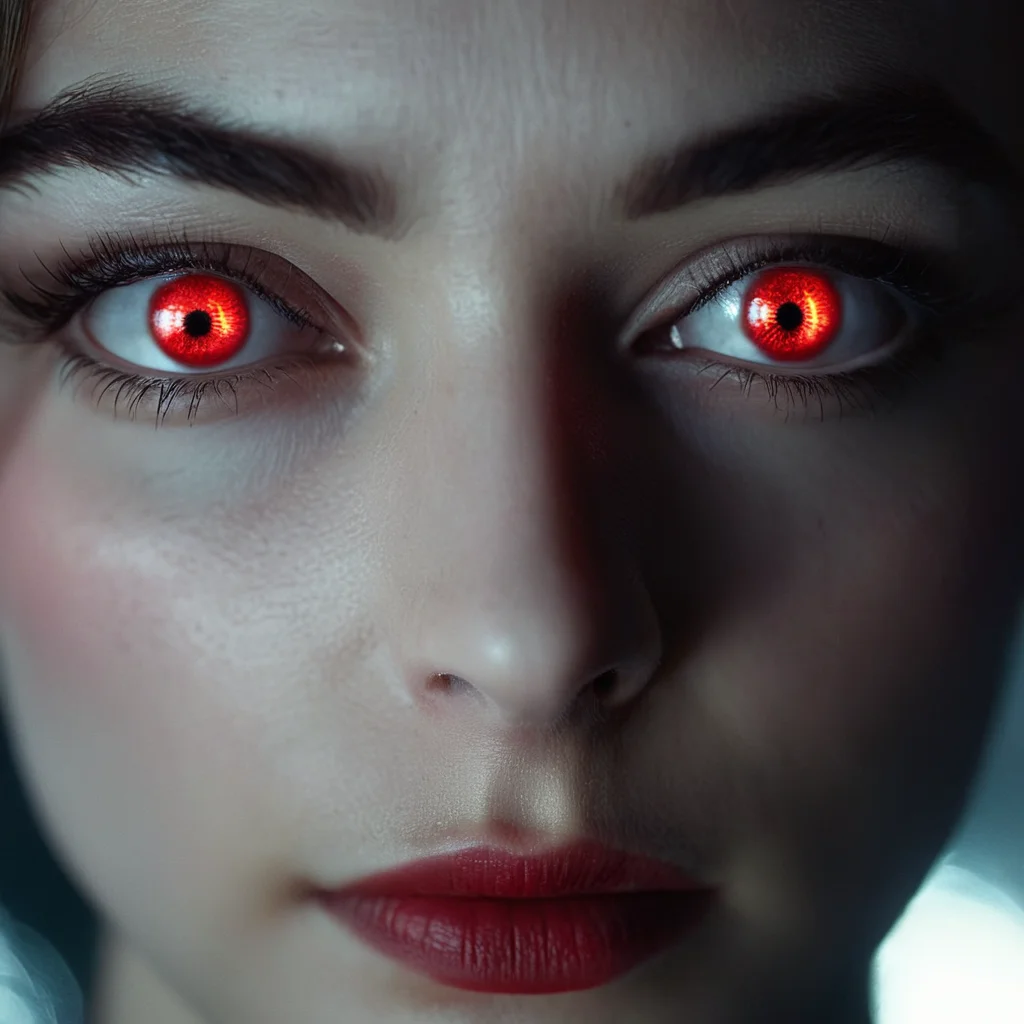 cinematic film still of cinematic film still of <lora:add-detail-xl:0.3>
<lora:detailed:0.3>
<lora:perfection style:0.3>
<lora:resident evil style:0.9>
<lora:Unreal Engine style:0.4>Unreal Engine style
Natalia Korda a close up of a person's eyes with glowing eyes,1girl,solo,red eyes,1boy,eyelashes,glowing,glowing eyes,close-up,eye focus ,horror themed, sharp, detailed, epic photography, artistic, dramatic light, cinematic style, film style, resident evil style, shallow depth of field, vignette, highly detailed, high budget, bokeh, cinemascope, moody, epic, gorgeous, film grain, grainy