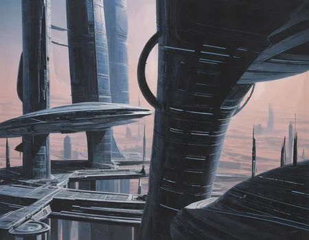 <lora:syme:0.5>syme, futuristic architecture