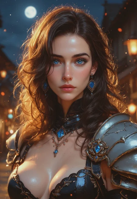 score_9, score_8_up, score_8, score_7_up, score_7, beautiful elven girl, brunette hair black scales covering half of her face, half her faced covered in scales, blue eyes, leather armor, vox machine style, 1girl, female focus, fantasy, night background, (dynamic lighting:1.1)
((masterpiece))
HDR