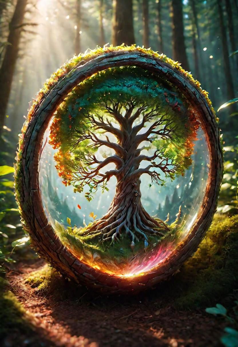 onoff, a photo of a (beautiful:1.2) Yggdrasil, colorful, glowing, ultra detailed, well defined bark and leaves masterpiece <lora:onoff4:1>
