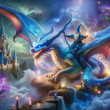 Fujifilm quality photograph (best quality)++, (masterpiece)++, (detailed)+, elf on the shelf fighting a Dragon, (fantasy illustration)1.3, enchanting Dragon battle elf on the shelf, mystical battle, (many gnomes battling)1.4 (whimsical charm).4 Otherworldly charm, mystical sky, (Luis Royo)1.2, (Yoshitaka Amano)1.1, moonlit night, soft colors, (detailed cloudscape)1.3, (high-resolution)1.2 (gnomes  battling everywhere)1.2 , <lora:DonM3t3rn1tyXL-v1.1:0.8> DonM3t3rn1tyXL <lora:DonMD1g174l4sc3nc10nXL:0.8> DonMD1g174l4sc3nc10nXL  <lora:Dragons:0.8> dragon <lora:EnvyMagicalXL01:0.8> magical <lora:FantasyLandscape:0.8> FanLan