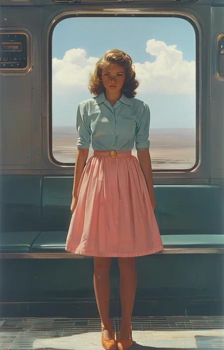 masterpiece,best quality,<lora:tbh300-sdxl:0.9>,illustration,style of F. C. Gundlach tech genius teenage girl
