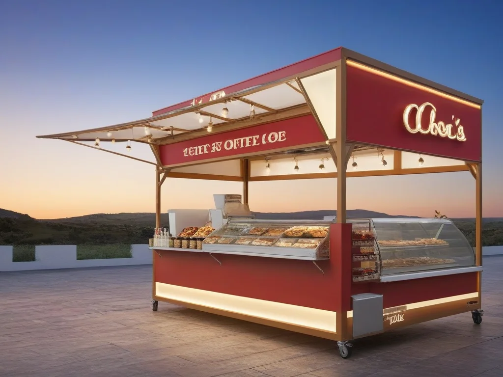 <lora:JJsFood_Stand_XL:1>, ((Food Stand)), masterpiece , best quality,  soft lighting, high quality,   outdoors, day,  scenery, real world location, sky,