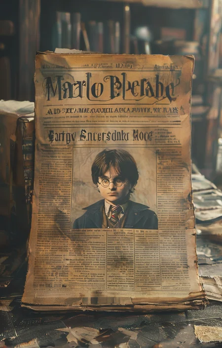 masterpiece,best quality,illustration,american newspaper front page,<lora:aninewspaper-sdxl:1>,super Mario