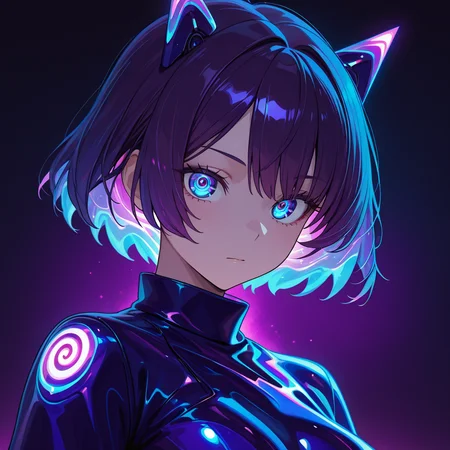 masterpiece, best quality, amazing quality, very aesthetic,
1girl, solo, wearing clothing:(neon plasma river clothes, electric purple and blue colors, futuristic energy swirl clothes),portrait,
, <lora:textural_art-6-illus:0.8>,