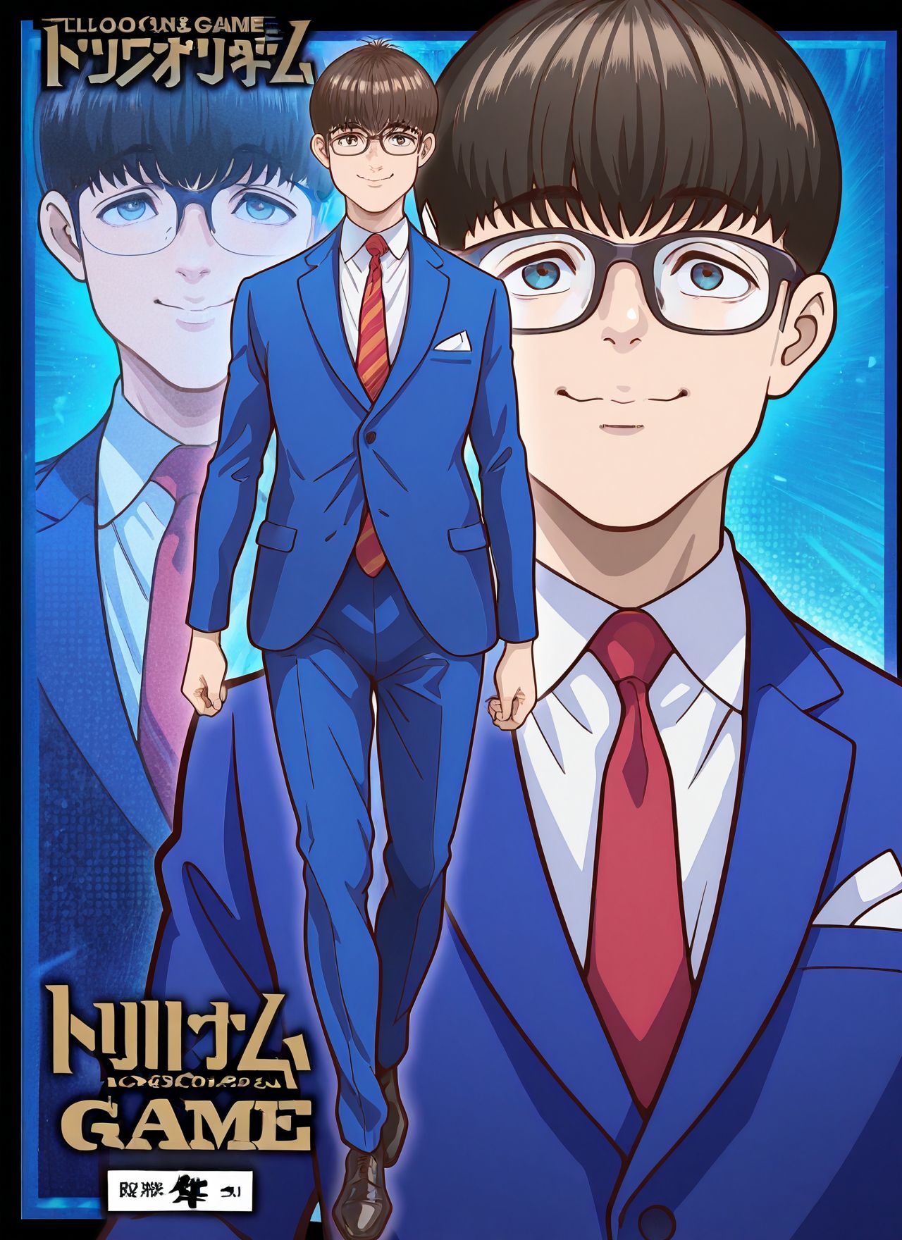 masterpiece,best quality,amazing quality,very aesthetic,absurdres,newest, huge filesize,
<lora:spo_sdxl_10ep_4k-data_lora_webui:0.5>,
<lora:add-detail-xl:1>
<lora:Trillion_Game_V1:1>Trillion Game,
1boy,
male focus,
necktie,
glasses,smile, 
formal,zoom layer,
suit,red necktie,
solo,brown hair,
pants,full body,
black hair,t_manabu,
