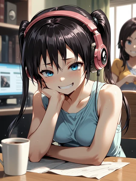 (solo focus, cowboy shot:1.2) <lora:happy_tentacle-mayu-v0.1-000033:1>, ht_mayu, headphones, blue eyes, medium breasts (petite:1.2), <lora:Shed_The_Skin's StS_age_slider_v1_initial_release:-1.2> ( :1.1) ( , , ( fucked silly :1.2) , evil smile , (looking at another:1.2) :1.1) , indoors, ((dawn :0.6), :0.8), ( :0.9), (furniture:0.9), , , , (people:1.1) , ( :0.8) , izakaya , (chair, table:0.5), (lemon , coffee :0.8) ( :0.8) score_9, score_8_up, score_7_up, score_6_up, score_5_up, score_4_up, ( [(realistic, photorealistic:1.3):(realistic:1.3):20] [(3d:1.2)::14] :1) <lora:LUUNA's Lunas-NijiJourney-SDXL-B2:0.35>, nijijourney <lora:prgfrg23's Counterfeit-V3.0 Style SDXL_LoRA_Pony Diffusion V6 XL:0.5> <lora:mfcg's mfcgXL:0.12> <lora:reweik's gyokai(himehajime)_PonyXL_style_v01:0.14>