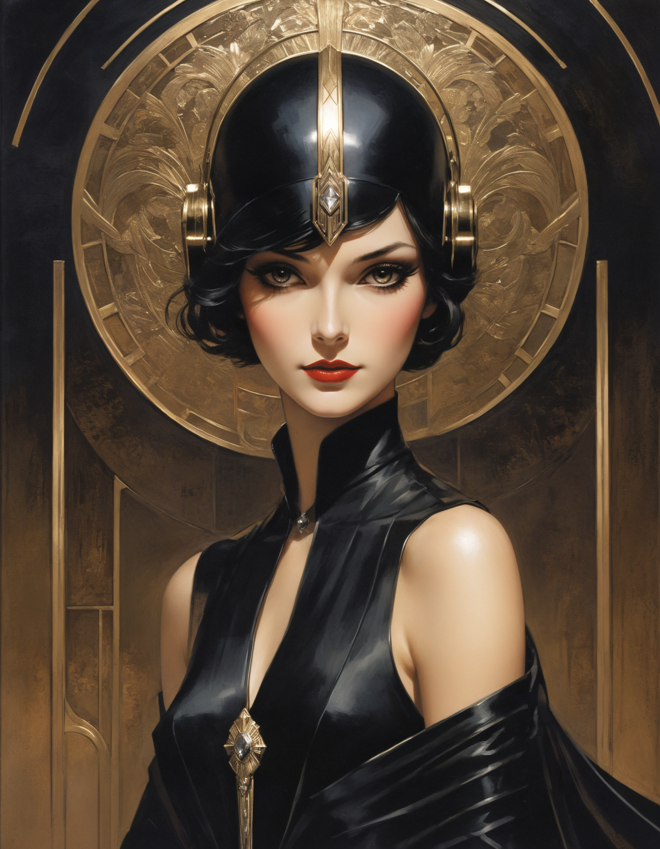 by Heinz Anger,  (art deco elements, dark palette, highly professional, dramatic lighting, extremely beautiful:1.4), (intricate details, masterpiece, best quality:1.4),
Comic book art, comic art, graphic novel illustration,  looking at viewer, dynamic pose
<lora:add-detail-xl:1> <lora:xl_more_art-full_v1:0.5> <lora:looking_at_viewer:2>  <lora:NicolaSamori:0.5> in the style of Nicola Samori