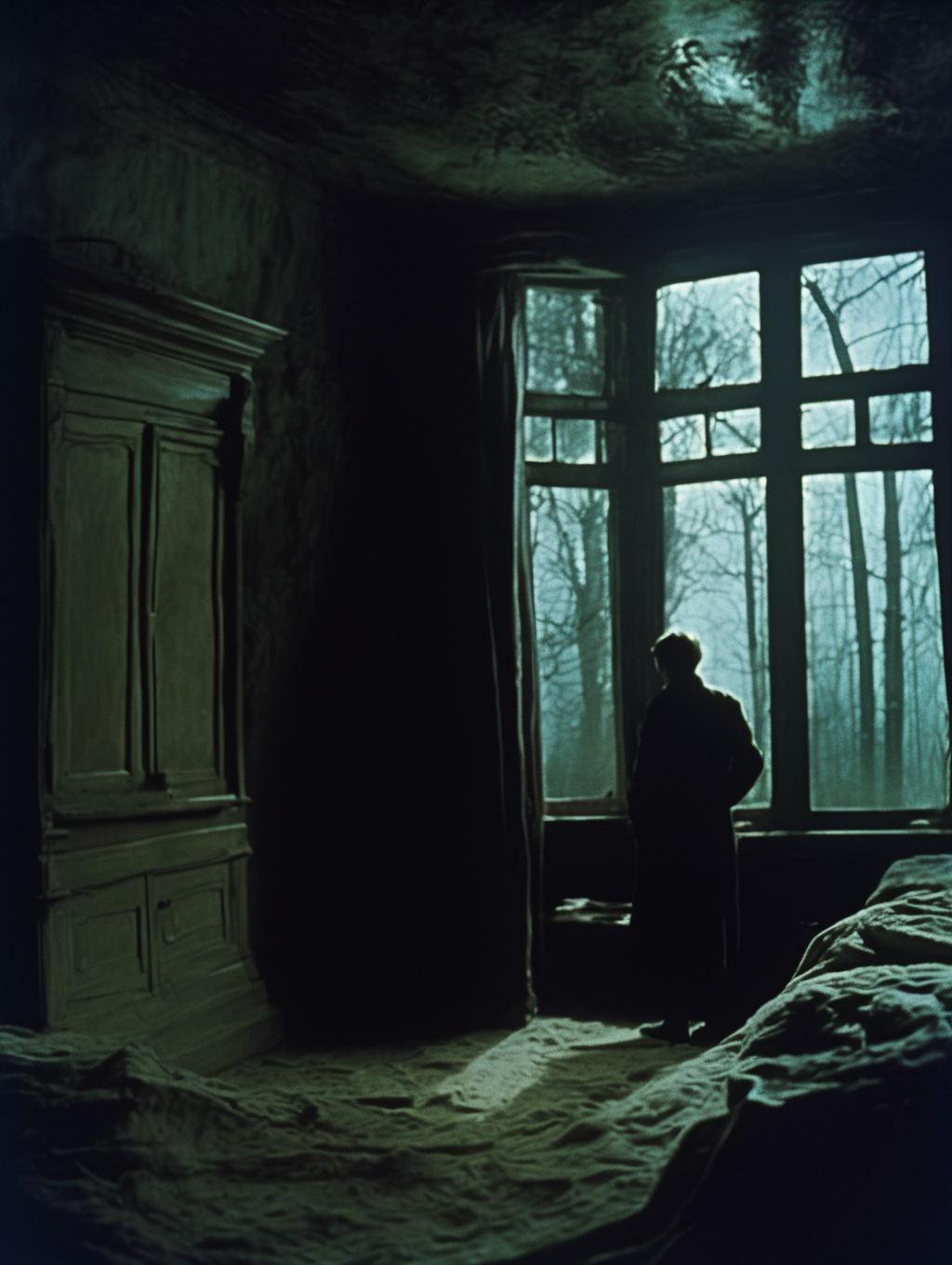<lora:Andrei Tarkovsky Style:1>Andrei Tarkovsky Style - I woke up from the dream in a sweat with the knowledge of Evil and Good, visually stunning panoramic color film still 1968, eldritch, intricate and hyperdetailed, supernatural gay sci-fi horror by Andrei Tarkovsky, beautiful moody lighting, ominous, 16k resolution