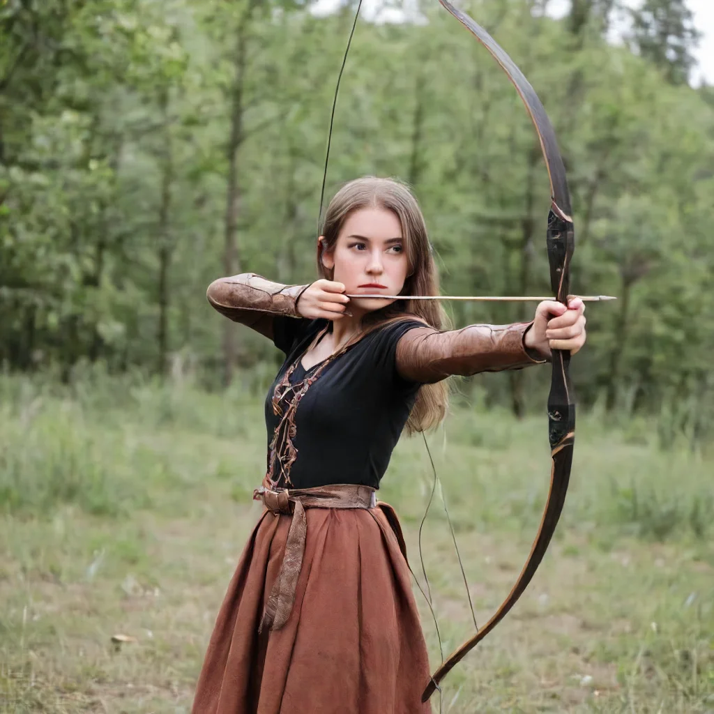 1girl,Long bow <lora:mergedarchedlora:1>