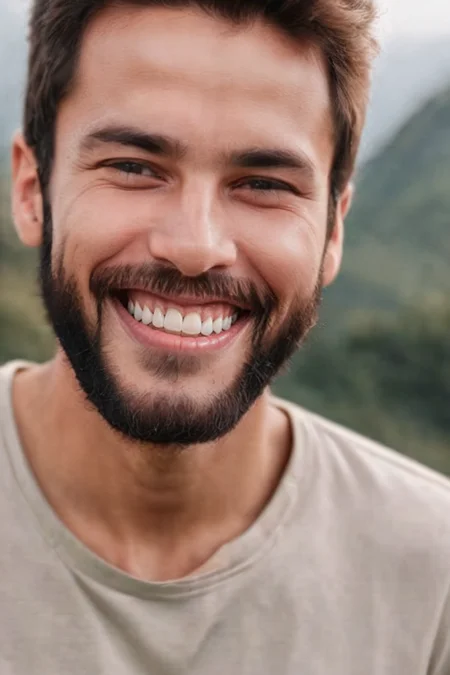 teeth , smile<lora:TeethXL:1> close up
