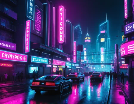 <lora:cwhyberponk1:1>,cwhyberponk1,r0k@p@nk,cwhyberponk0,cwhyberponk,str33tv13w,, scenery, city, cityscape, science fiction, city lights, street, neon lights, realistic, cyberpunk, dark,, Fluorescent: Neon, bright, luminous