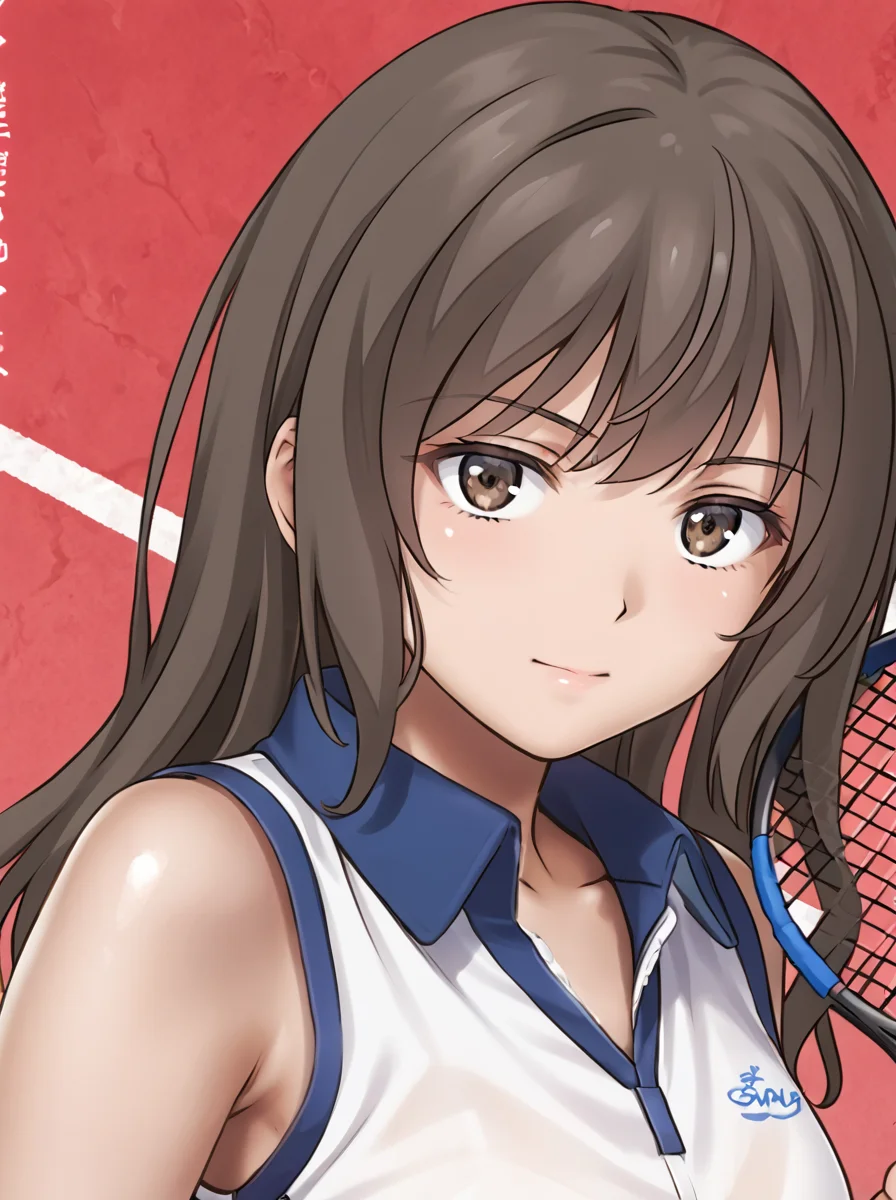 detailed background, shiny skin, posing, rating safe, 
<lora:cyclone.pony:1>,
ami, 
tennis wear, 
upper body,