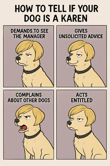 Tutorial: how to tell if your dog is a Karen