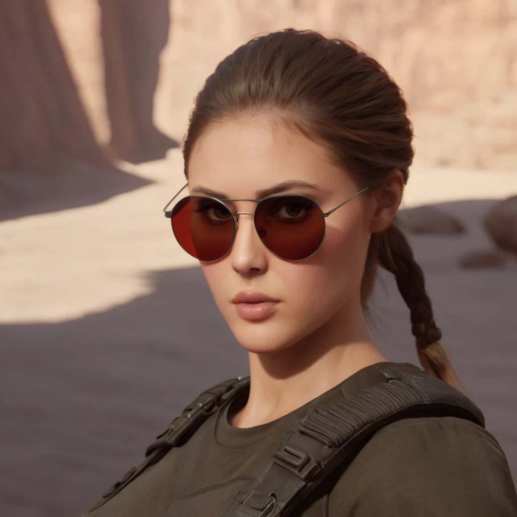 cinematic film still of <lora:Lara Croft Tomb Raider:0.9> <lora:Unreal Engine style:0.6> Unreal Engine style
<lora:TeethXL:1> perfect lips
Lara Croft Tomb Raider a closeup of a woman with a gun and sunglasses on looking sexy at camera,1girl,solo,long hair,looking at viewer,brown hair,brown eyes,braid,parted lips,lips,single braid,makeup,sunglasses,portrait,nose,round eyewear,tinted eyewear,looking over eyewear,red-tinted eyewear,action themed,adventure themed,cinematic,film still,movie style,detailed gun,detailed weapon,video game style , detailed background, pair of Heckler & Koch USP Match pistols, shallow depth of field, vignette, highly detailed, high budget, bokeh, cinemascope, moody, epic, gorgeous, film grain, grainy
