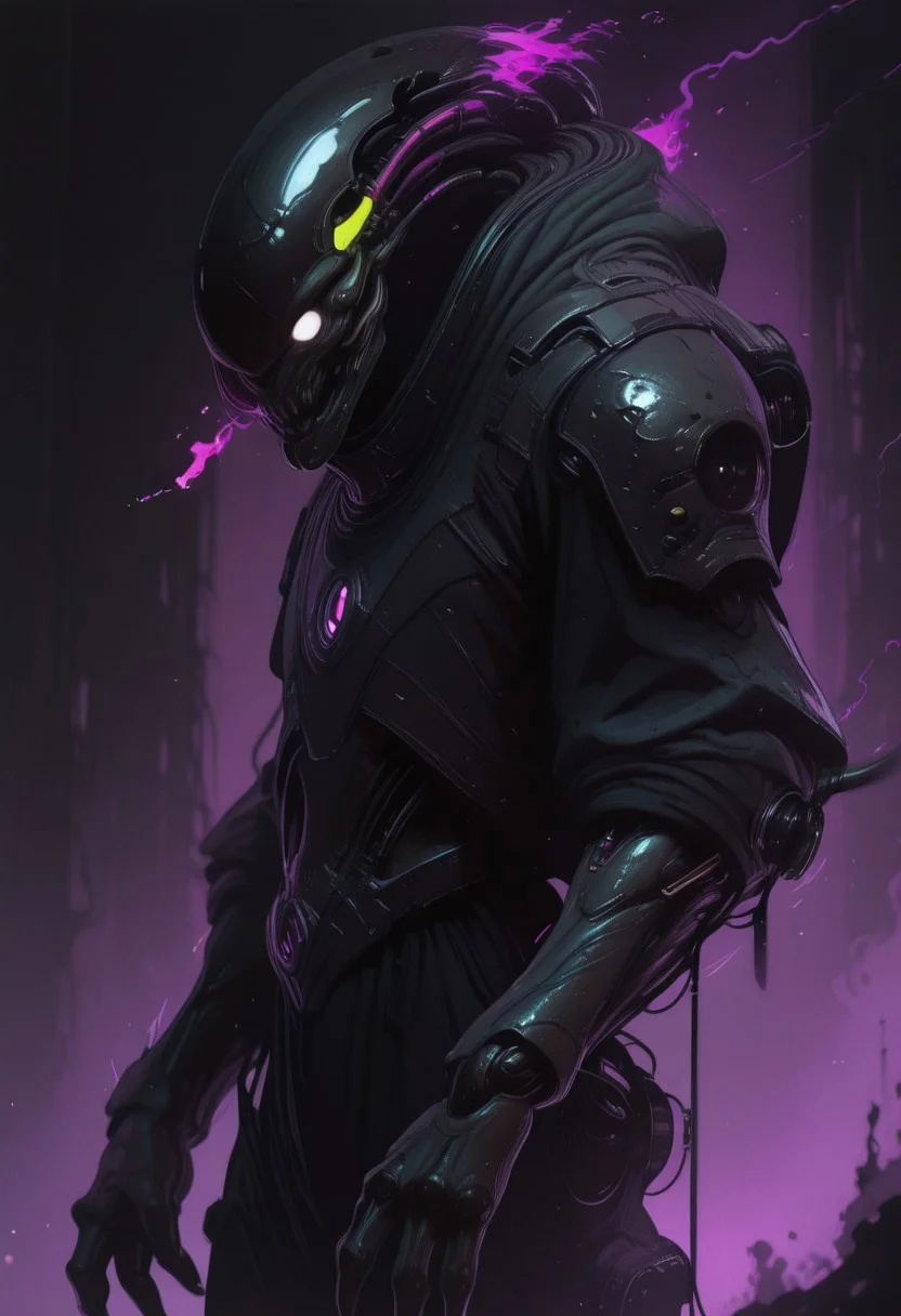 animox, a closeup, sideview, profile, face closeup, fierce biomechanical feline warrior, sleek exoskeleton, biomech plating, sharp metallic features, deep battle scars, pulsating biomechanical tubes, organic-mechanical fusion, H.R. Giger style, dark surrealism, alien-like textures, eerie skeletal structure, glowing green biomech veins, sinister mechanical feline expression, piercing biomechanical eyes, chitinous armor, high-tech plating, zone-eyes, pulsating energy trails, motion lines, dark silver-black color scheme, cinematic, moody atmosphere, high contrast, deep shadows, glossy biomechanical reflections, photorealistic rendering, intricate mechanical details, ultra-detailed, hyper-detailed, 8K UHD, absurdres, HDR, masterpiece, breathtaking feline design, dramatic lighting, volumetric lighting, rim light, God rays, glowing accents, dynamic pose, cinematic shot, soft shadows, colored highlights, beautiful color grading, extreme sharpness, ultra-sharp, detailed textures, crisp edges, motion blur, atmospheric effects, cyberpunk horror aesthetic, futuristic predator, hyperrealistic dark sci-fi, film grain, bokeh, depth of field, Octane render, Redshift render, trending on ArtStation, award-winning illustration