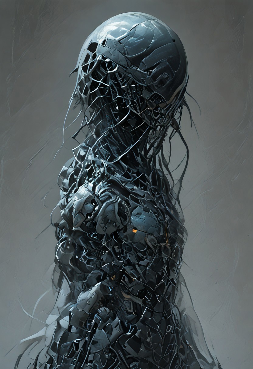 score_9, score_8_up, score_7_up, best quality, robot man, solo, mcnm, tactical helmet, teeth parts, yellow Streamlined tactical armor, armor made of snake scales, snake scales,
snake_hybrid, snake scale patterned, standing, complementary color background, mix of colors psychedelic background,SCLPT, sculpture style,realistic,snake_hybrid.marble skin,armor made of snake scales