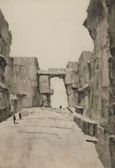 a professional hand sketch of architecture,
(POV view , DOF, first people view from the entrance, low angle shot:1.4),
(Ancient civilization, Alien Prometheus movie scene, dune movie scene:1.5), (The colonial city of the future, in the mist-filled Grand Canyon, on an unknown Earth-like planet, 2 moon on sky, Spaceship flight connects colonies, waterfulls:1.3), (Machu Picchu, a mountain settlement, incredibly spectacular:1.2), (Mario Botta:1.3), (avant-garde, future, reality, science fiction, photorealistic), (modern architecture:1.2), White limestone with black granite, fountain, waterfall, landmark, square, path, narrow street,
(Large Files, Ultra Realistic, 8K, 16k, FHD, HD, VFX, Perfect, Photography, composition, Architecture Sales Photography, Architecture Competition, Ultra High Resolution, Cinematography, High Resolution Image:1.1), (dramatic lighting, direct sunlight, ray tracing, clear shadow:1.2),  (real landscape:1.1), (blurred background:1.0), (urban background, more_details) ,
great lighting, extremely detailed, hillscastel, Neo Classic, Architecture sketch