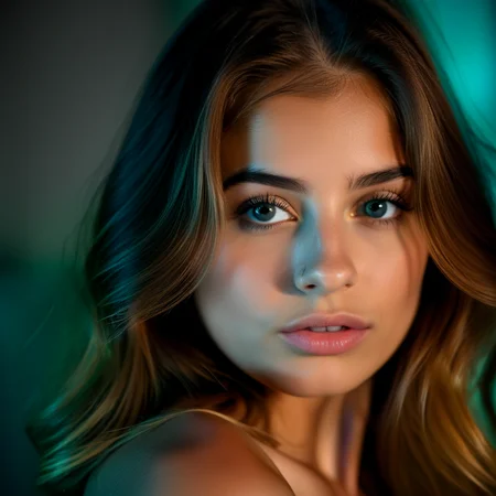 cinematic photo (dark shot:1.4), 80mm, <lora:Natalia_Blake_Pony:0.5>, woman, 18-year-old, female, for, natalia, posing, Stable_Yogis_PDXL_Positives, <lora:add_details_xl:1>, lightroom, natural skin textural, detail, hyperrealism, (natural skin texture, hyperrealism, soft light, sharp:1.2), expressive , personal , creative , by Annie Leibovitz , Cindy Sherman , Richard Avedon , Yousuf Karsh , Vivian Maier, soft light, sharp, exposure blend, medium shot, bokeh, (hdr:1.4), high contrast, (cinematic, teal and orange:0.85), (muted colors, dim colors, soothing tones:1.3), low saturation, (hyperdetailed:1.2), (noir:0.4) . 35mm photograph, film, bokeh, professional, 4k, highly detailed