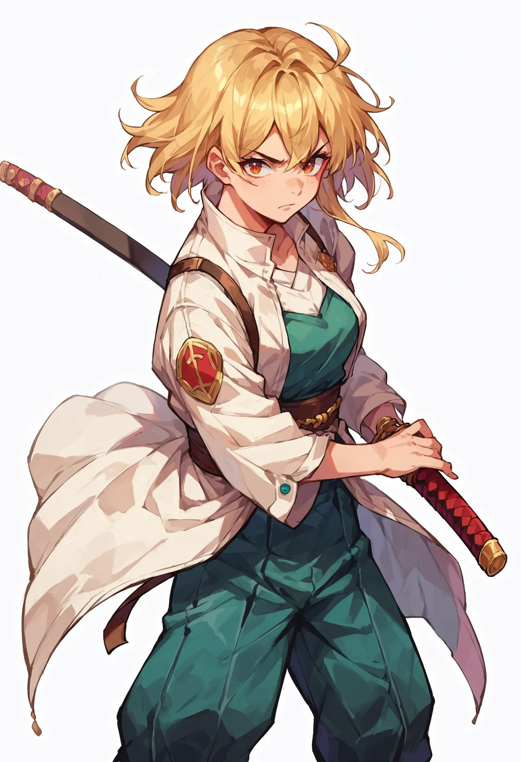 score_9_up score_8_up score_7_up, source_anime, 1girl, battoujutsu, white background
<lora:battoujutsu_stance_24retry_pony_rework_final_svd_d8:1>