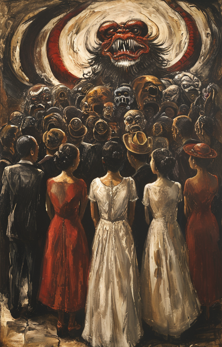 masterpiece,best quality,<lora:tbh178-sdxl:0.9>,illustration,style of David Alfaro Siqueiros,Human historical evolution