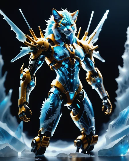 score_9, score_8_up, score_7_up, intricate details, rating_safe,
<lora:BioIceCrystalsPONY:1>, 1boy(made out of Jed-Blmicry, bioluminiscence, translucent,
anthro furry, Cyborg,
full body, looking at the viewer, solo, smiling), detailed background, depth of field, subsurface scattering,
<lora:ral-chrosc-clr:0.3>, ral-chrosc-clr,
<lora:xl_more_art-full_v1:0.3>,
<lora:add-detail-xl:0.3>