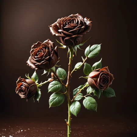 score_9, score_8_up, score_7_up, score_6_up, score_5_up, score_4_up, raw photo, photorealistic, <lora:extremely_detailed:0.25> extremely detailed,<lora:add-detail-xl:0.25>, <lora:detailed_notrigger:0.25>, <lora:MJ52:0.25> realistic, photography, <lora:sinfully_stylish_SDKL:0.25>, <lora:stvmccrr:0.25> Photography, stvmccrr style, stvmccrr, <lora:xl_more_art-full_v1:0.25>, <lora:SDXLFaeTastic2400:0.25>,
a rose stem, made of  <lora:ChocoCerealStyle:1> Jed-ChocoC, chocolate, cereals