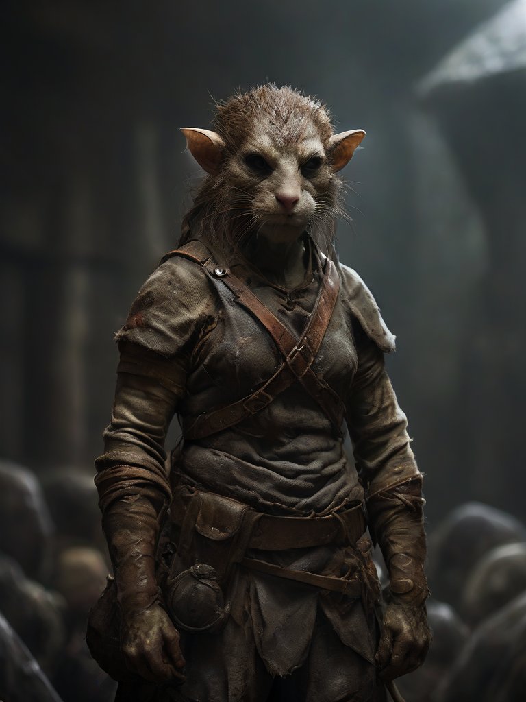 1girl,  <lora:Charasilhouette-V1-000004:1.0> charasil style <lora:RPGRatFolkXL:0.8>, RPGRatFolk, rat, warrior, dangerous, deciduous,fantasy, explorer, full body, silhouette, sketch,  <lora:offset_0.2:1.0> <lora:RPGOrcXL:0.7> RPGOrc , simple background, hdr, chara design, concept