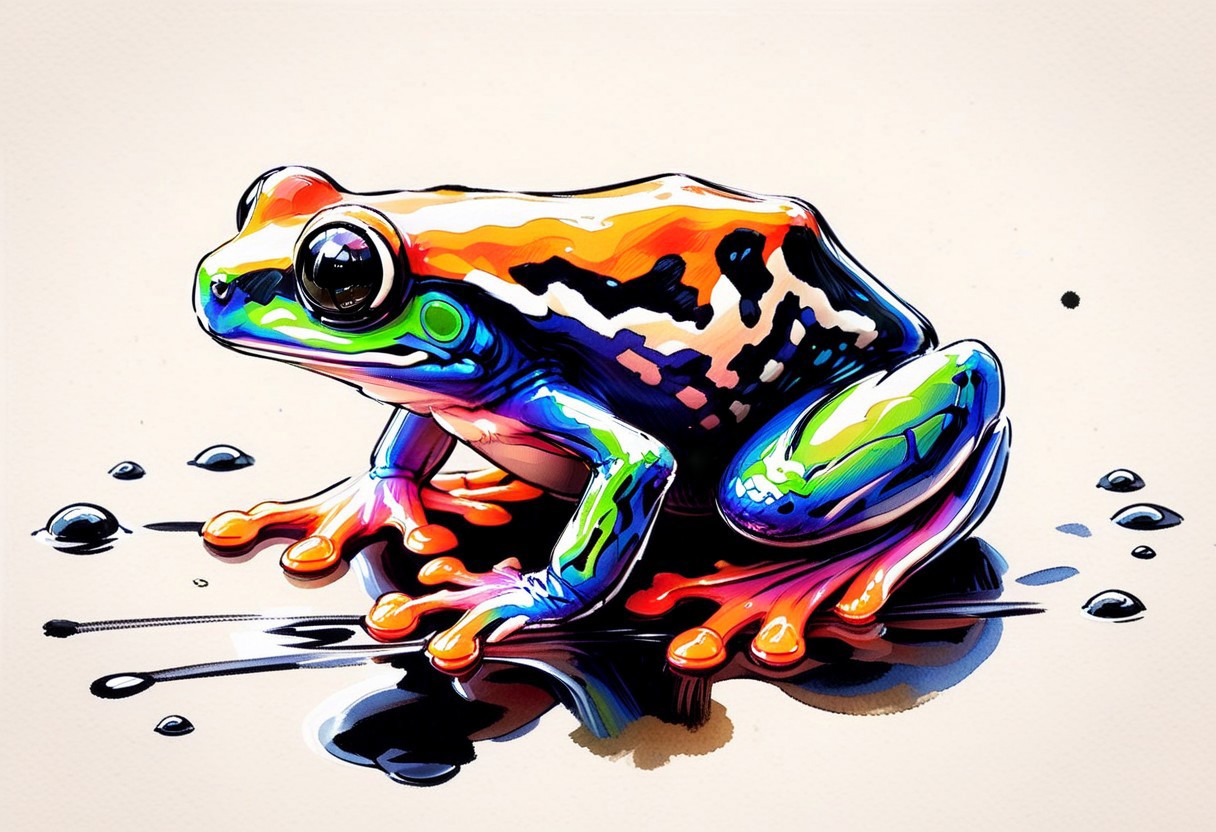inksketch, a cute frog
