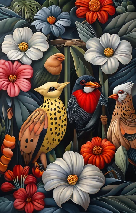 masterpiece,best quality,<lora:tbh205-sdxl:0.9>,illustration,style of Catherine Abel portrait of family