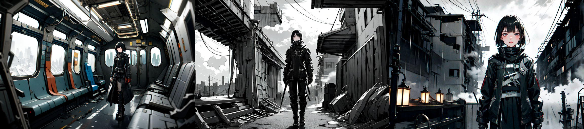 highly insanely detailed, masterpiece, top quality, best quality, highres, 4k, 8k, RAW photo, (very aesthetic, beautiful and aesthetic), 
__lazy-wildcards/subject/env-bg/nihei_tsutomu-blame-env/prompts__, 
<lora:ABARA:0.5>, 
(1girl:1.3), 
solo focus, 
__lazy-wildcards/dataset/background__,âââ