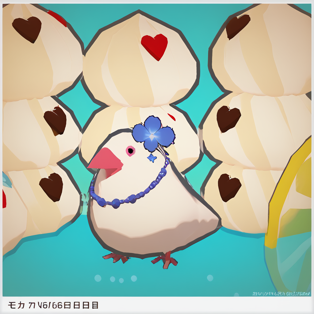 <lora:Buncho_Parfait_Birds__Style:0.8> bunparfait, no humans, 3d, low poly, bird
 <lora:pog_v1_pruned:0.8> pog