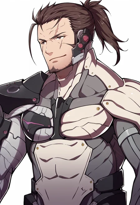 score_9, score_8_up, score_7_up, source_anime BREAK, 1boy, solo,
<lora:zs_FatesPortraitsXL:1> fatesportraits, portraits, white background
<lora:JetstreamSam_XLPD:0.8> JetstreamSam, brown hair, cyborg, bodysuit, headgear, beard, smile, scar