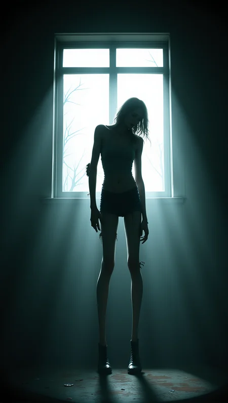 horror-themed breathtaking a zombie stands silhouetted against the bright sunlight coming in through the window , <lora:body_horror:0.5>, masterpiece, award-winning, professional, highly detailed . eerie, unsettling, dark, spooky, suspenseful, grim, highly detailed