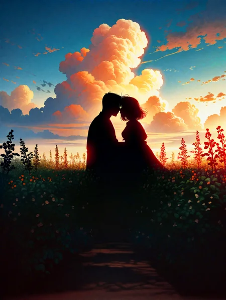 sunset, blossming garden,( romantic, love story:1.3), scenery, magical, full, cinematic, light, shadow, scenery,clouds,
masterpiece, best quality, very aesthetic, high quality, newest, very awa,
<lora:NOOB_vp1_detailer_by_volnovik_v1:1>, <lora:ponyv6_noobV1_2_adamW:0.7>,