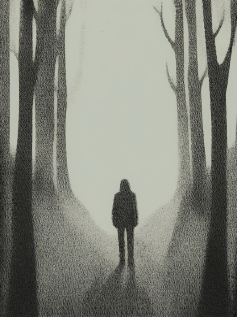 vermis style, monochrome, forest, no humans <lora:VermisStyleXL:0.8>