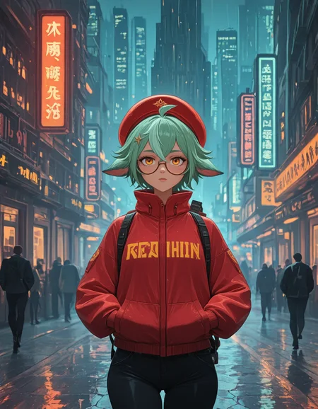<lora:TCD:1>
<lora:xl_more_art-full_v1:0.4>
<lora:aidmaMJ6.1_v0.5_IL:0.8> aidmaMJ6.1
(masterpiece, best quality), amazing quality, very aesthetic, absurdres, highres, newest, HDR, 8K, high detail
sucrose_(genshin_impact), genshin_impact, 1girl, green_hair, orange_eyes
solo, cowboy shot, evocative, dramatic lighting, (dynamic pose:1.3)
A starshipâs engine room filled with alien biomass infecting machinery, glowing ominously in red and black.
A sprawling cityscape at night with towering skyscrapers covered in glowing neon signs and holograms. Elevated trains and flying cars zip through the foggy air, while people in futuristic attire navigate rain-soaked streets.
<lora:NSFWFilter_illusXL_Incrs_v1:-1>
<lora:ck-70s-scifi-IL:0.35> sci-fi, illustration, retro,
<lora:afkArenaIllustrious:0.35> afkarenastyle
<lora:Orenji-IL:0.35> orenji
<lora:afkArenaIllustrious:0.6> afkarenastyle