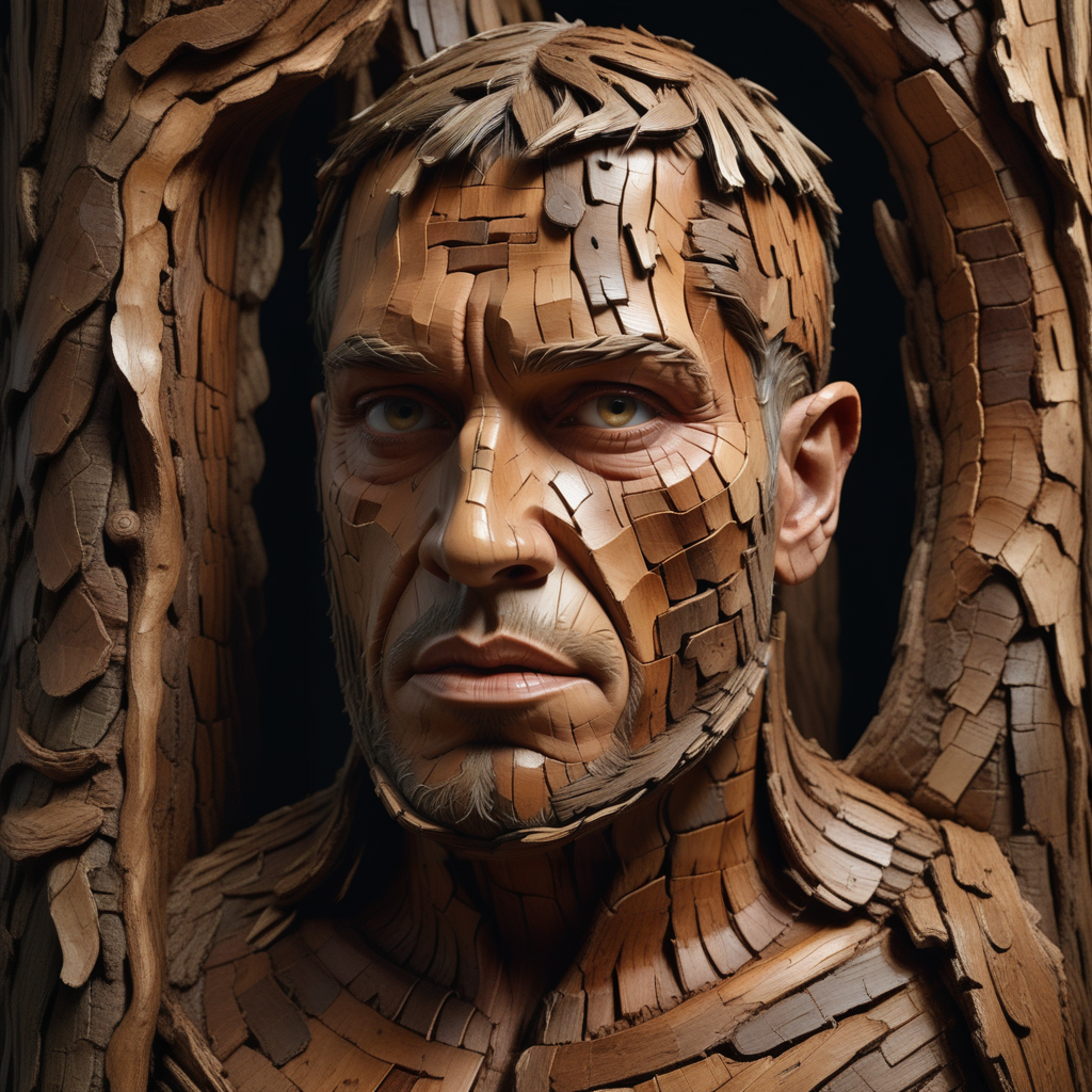 made out of Jed-brk, masterpiece, full of details, sharp and in focus, Portrait, "Prisoners", inspired, studio lighting, close-up, <lora:BorkStyle:1>, very, atmosphere, deep rich colors, highly decorated, highly complex, grand illumination, artistic, dynamic dramatic atmosphere, intricate detail