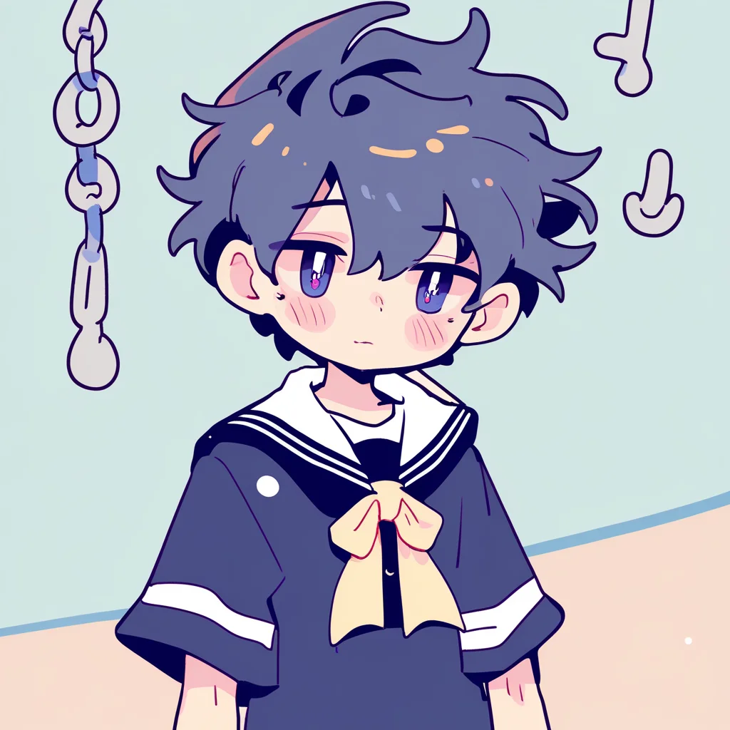 a boy wearing a sailor suit