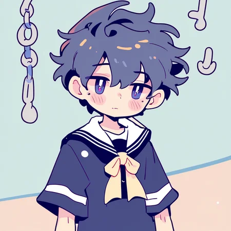 a boy wearing a sailor suit