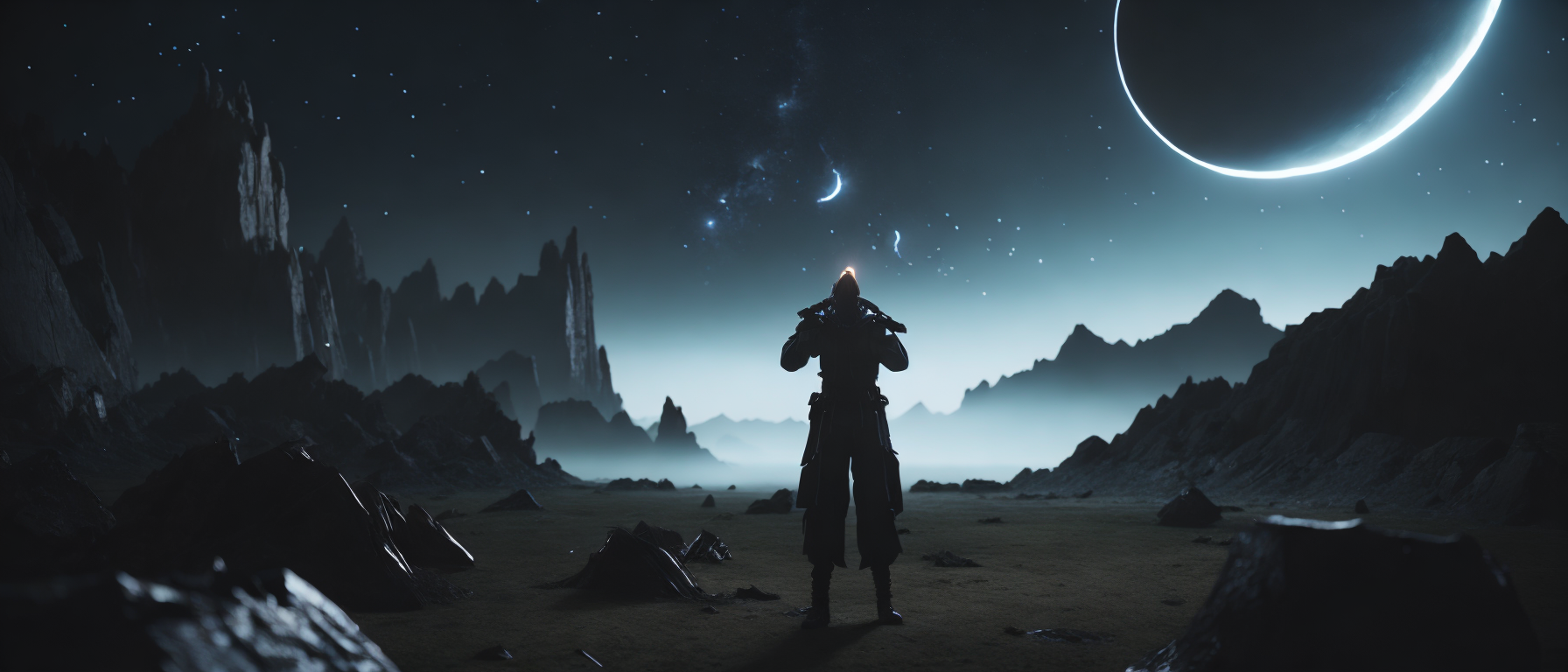 <lora:21MovingMeditations:1>meditation scene: a man standing in the middle of a dark space