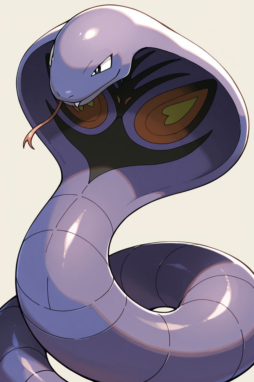 masterpiece, best quality,   Arbok, no humans, pokemon (creature), snake,  <lora:ArbokPokedexIXL:1.0>,