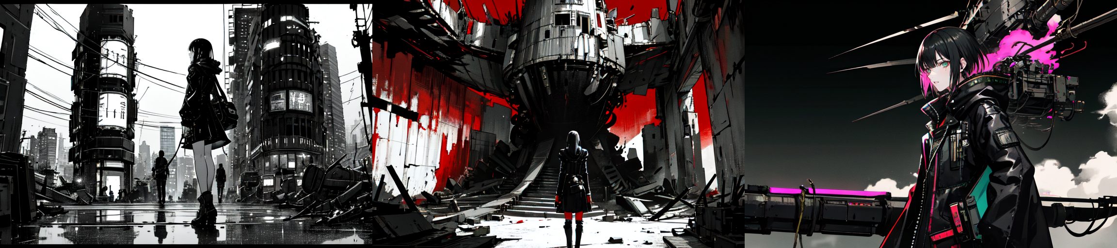 highly insanely detailed, masterpiece, top quality, best quality, highres, 4k, 8k, RAW photo, (very aesthetic, beautiful and aesthetic), 
__lazy-wildcards/subject/env-bg/nihei_tsutomu-blame-env/prompts__, 
<lora:ABARA:0.6>, 
(1girl:1.3), 
solo focus, 
__lazy-wildcards/dataset/background__,âââ