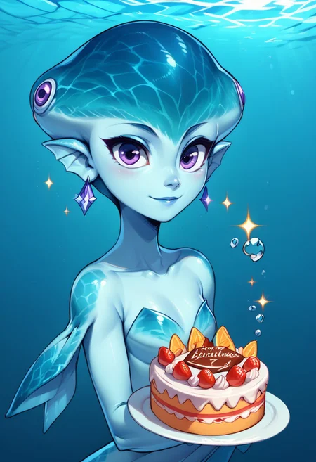 score_9, score_8_up, score_8, 
princess ruto,
zzHoldingCake,
underwater, sparkles, bubbles, blue theme, 
solo, upper body, looking at viewer,
