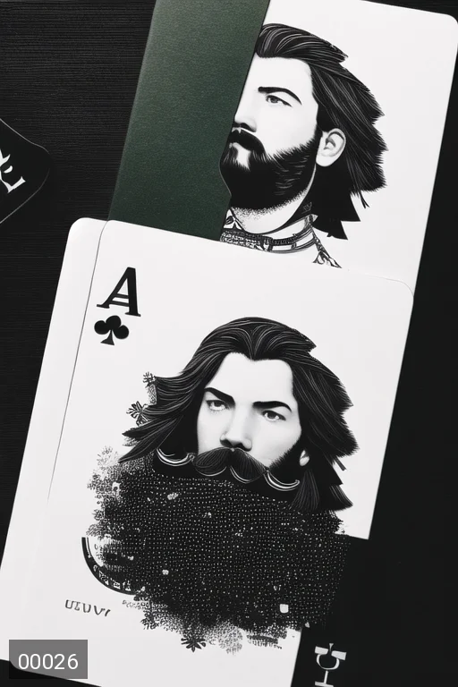 <lora:last:1>,  nvinkpunk, samdoesarts, (poker card), (ace of spades), (masterpiece, best quality, ultra-detailed, highres), perfect face, sidelighting, lustrous skin,(bloom), (shine), lighting, ray tracing, sci-fi, solo, 1boy, male focus, facial hair, blue eyes, solo, realistic, green hair, looking at viewer, beard, blurry, lips, mustache, depth_of_field,very detailed background, highly detailed background, Masterpiece, Ultra detailed, great composition,Dynamic angle,[Bottle bottom],(king of spades), extremely delicate and beautiful,(Highest picture quality), (Master's work),   depth of field, solo, extreme light and shadow, masterpiece, rich in detail, (fine features), (highest quality), (masterpiece), (detailed eyes), (beautiful) detailed,beautiful detailed eyes,(straight-on), cyberpunk:1,poker card background, (extremely detailed CG unity 8k wallpaper),(masterpiece), (best quality), (ultra-detailed), (best illustration),(best shadow),perfect lighting , perfect anatomy , vivid colors, (poker card background), Playing Card style,nvinkpunk